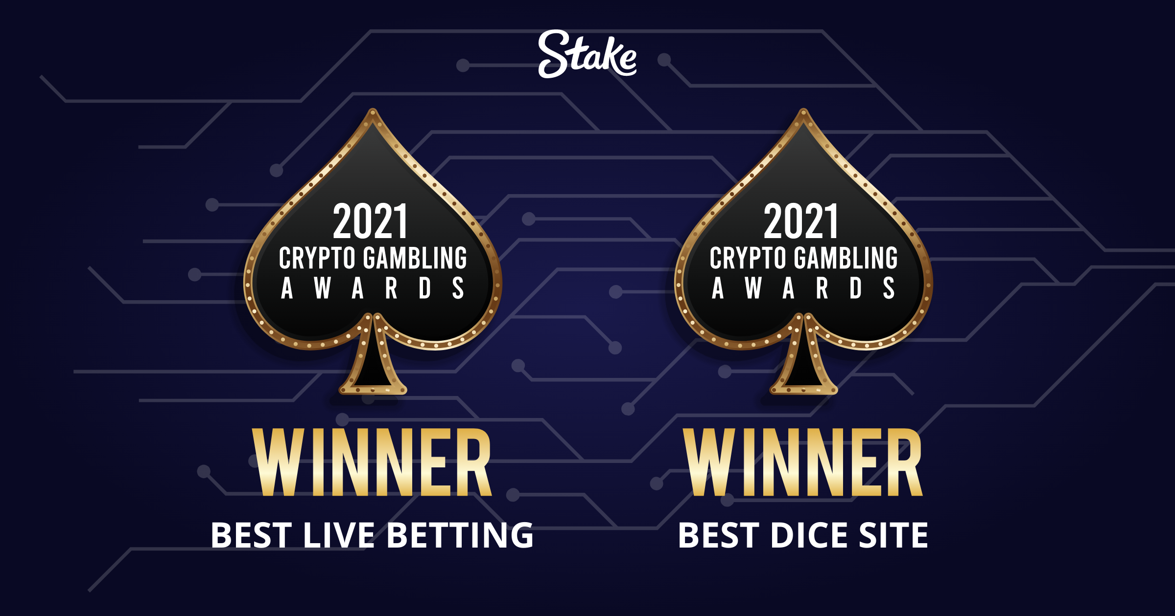 Crypto Gambling Awards won by Stake